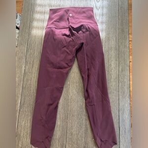 LuLuLemon Garnet leggings